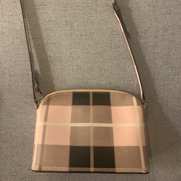 Kate Spade Pink Plaid Purse - Picture 3 of 3